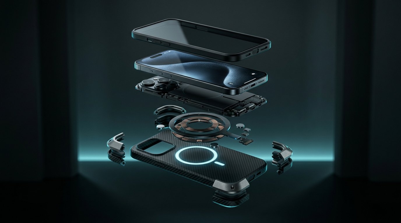 Apex Titanium Armor Case Exploded View